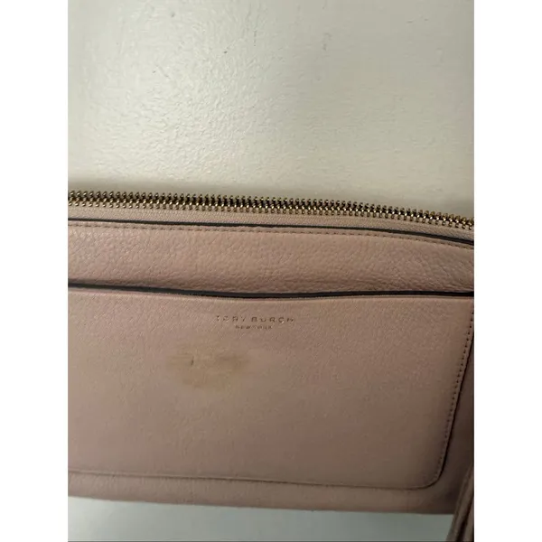 Tory Burch Women’s Light Oak Tassel Crossbody Bag Leather - Image 3