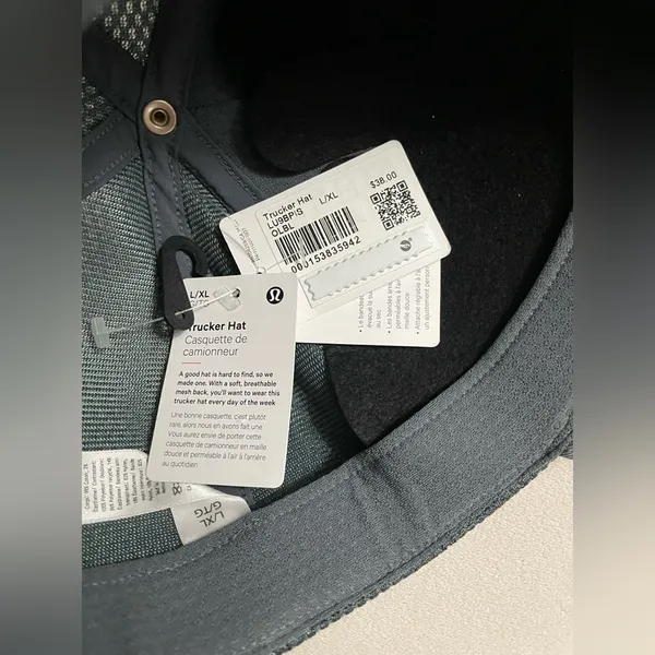 Lululemon NWT Gun Metal Grey & Black Trucker Hat Size L/XL - Image 9