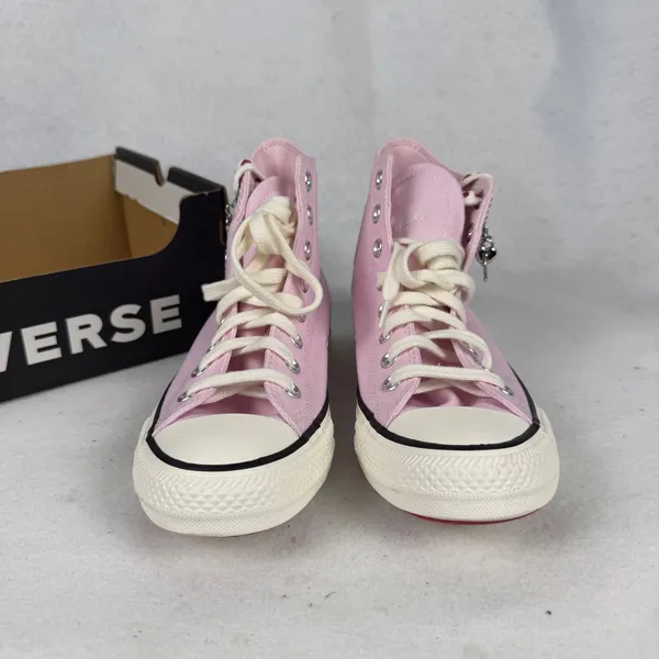 Converse Chuck Taylor All Star Womens 8.5 UK 6.5 Valentine Heart Charm‎ Pink - Image 3
