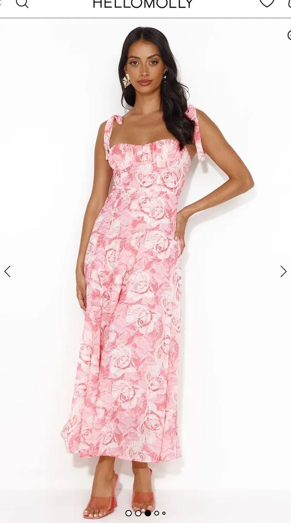 Hello Molly Midi Pink Dress - Image 3
