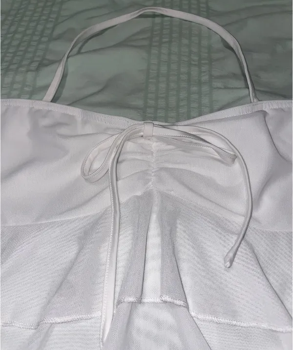 White Halter Top Size M - Image 3