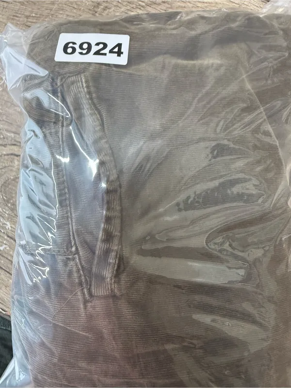 Free People‎ Corduroy Paperbag Pants Dark Olive Pleated Size small - Image 7