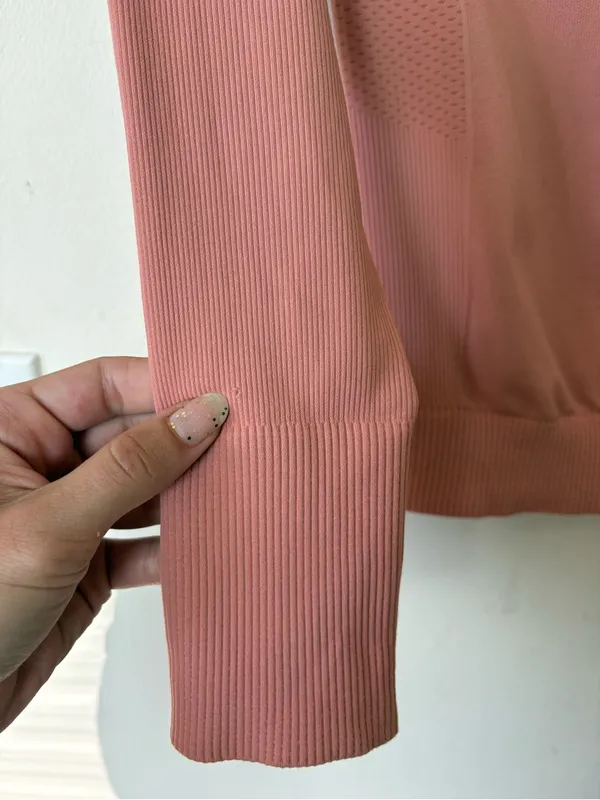 HALFDAYS Johnson Base Layer Top Mock Neck Pink Sz Small - Image 14