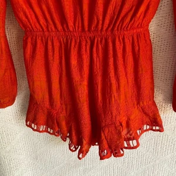 The Jetset Diaries Sundown Embroidered Romper nwt‎ - Image 5