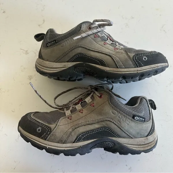 Oboz Mesa Shoes Waterproof‎ Hiking BDry Trail Outdoor Low Boots Women’s Sz 7.5 - Image 4