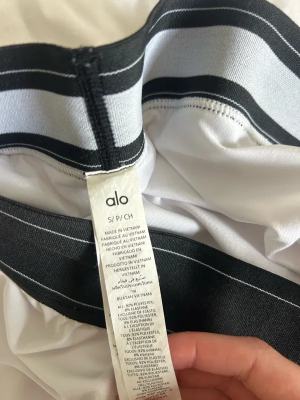 White Alo Tennis Yoga Skirt - Image 2