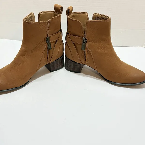 Vionic Women's Perry Sienna Waterproof Boots Toffee 7.5 Western Cowgirl - Image 11