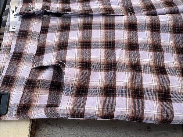 Hollister Black & White Plaid Skinny Pants - Image 5