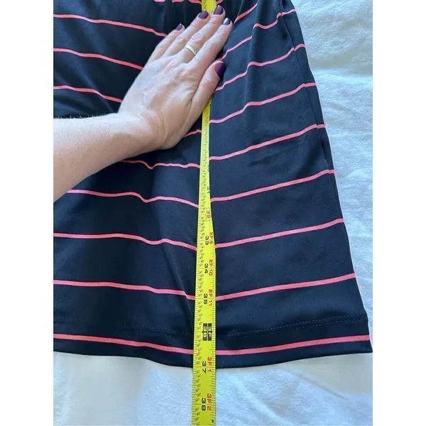 Banana Republic Womens Dress Medium Surplice Short Sleeve Striped size S - Image 5