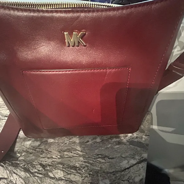 Michael Kors Burgundy Crossbody Bag - Image 9