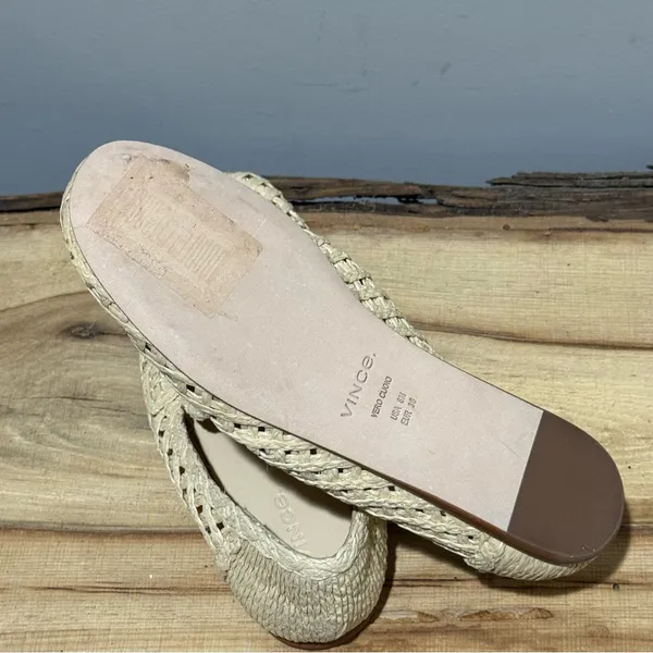 *NEW* Vince Davis raffia Loafers Size 6 A22‎ - Image 11