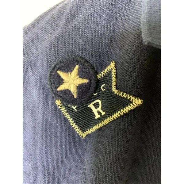 Polo Ralph Lauren USRL 67 shirt dress nautical crest patches women's size large - Image 4