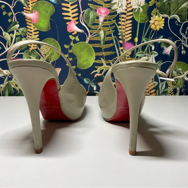 Red bottom nude leather pumps - Sergio Zelcer - Image 8