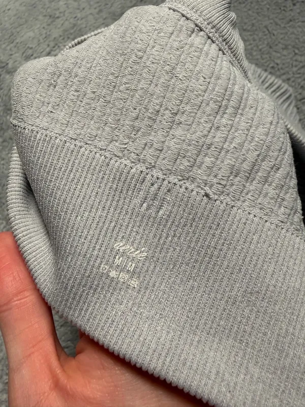 Aerie Light Gray Ribbed bralette tank top medium - Image 7