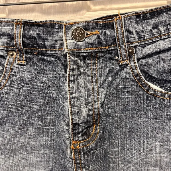 SO Womens Dark Wash Denim Mini Skirt Size 5 Y2K Blue Cotton Festival Indie Alt - Image 3