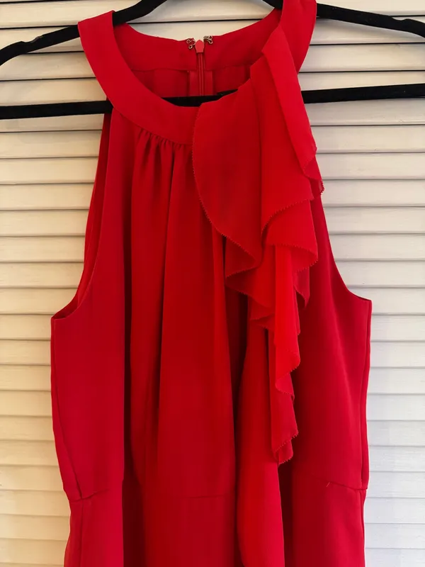 White House Black Market Red Blouse - Image 2