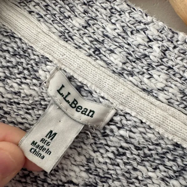 L.L. Bean Women's‎ Cotton Ragg Sweater, Open Cardigan - Image 6