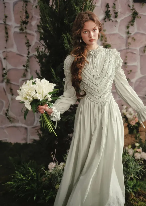NEW LaceMade 100% Cotton Forest Whisper Dress Size S - Image 2