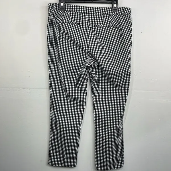 Lauren Ralph Lauren pants Black white Check Gingham print Size 10 - Image 6
