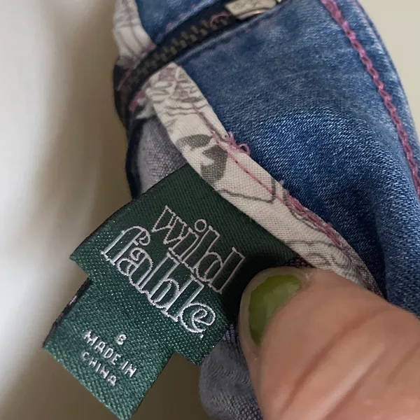 Purple Jean Wild Fable Skirt - Image 4