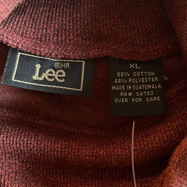 Lee Authentic Styling Cowl-neck Sweater. Size XL‎ Terracotta. NWT. - Image 4