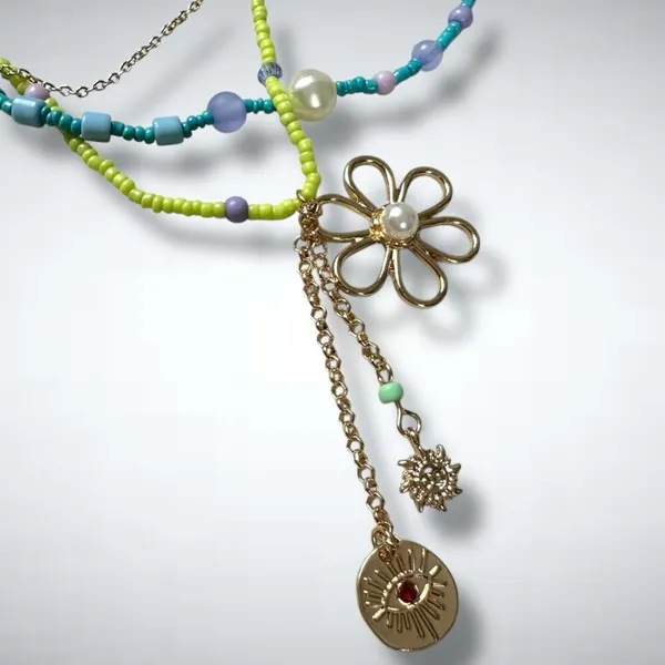 Free People Waikiki Belly Chain NWT Whimsical Charm Charms Beads Body Jewelry - Image 7