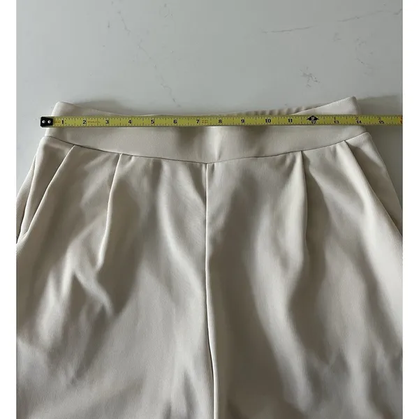 Halara Flex Wide Leg Pants Women’s Medium Ivory High Waisted MicroWaffle Stretch - Image 5