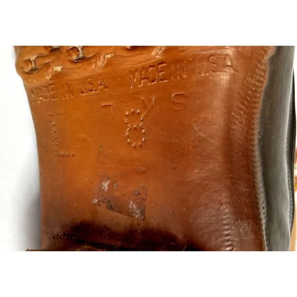 LL Bean Maine Hunting Shoe Duck Boots Women's Size 8 Brown Leather USA Vintage - Image 7