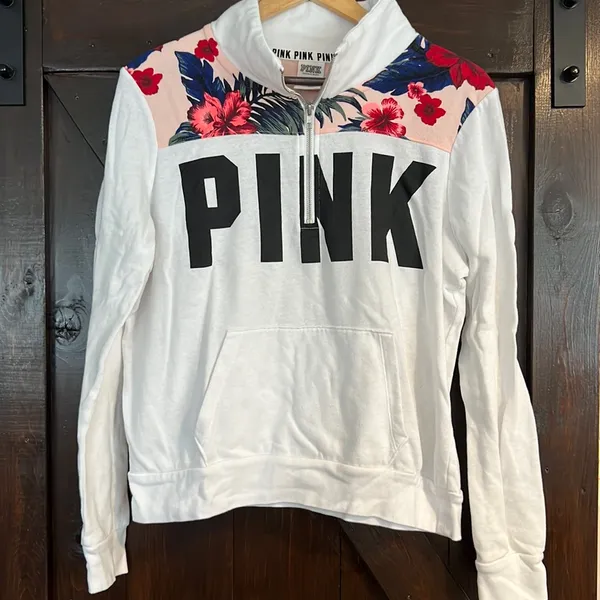 PINK - Victoria's Secret hoodie pullover sweater size L - Image 2