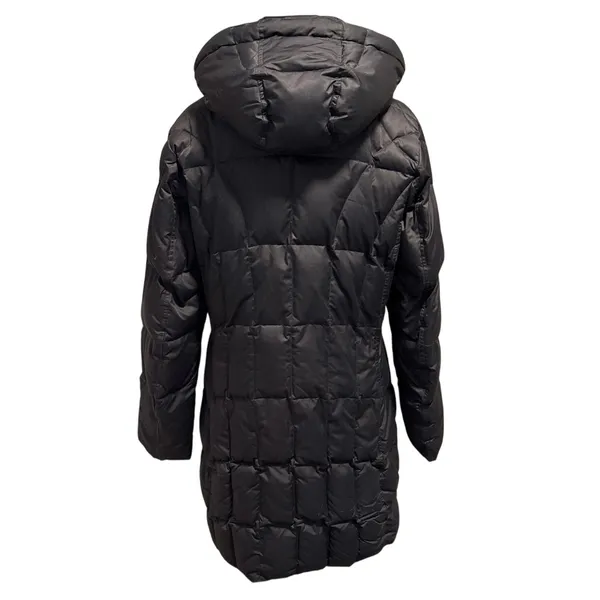 Eddie Bauer Women’s Size M Lodge Down Parka Coat Long Style 7494 Black - Image 2