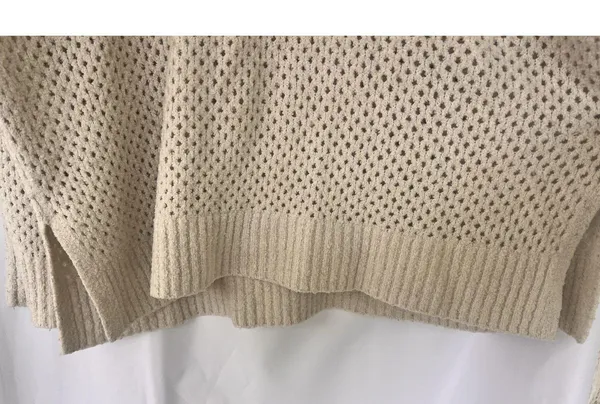 Aerie Cream Off-the-Shoulder Sweater with Loose Knit Women’s XXL Lounge Oversize - Image 5