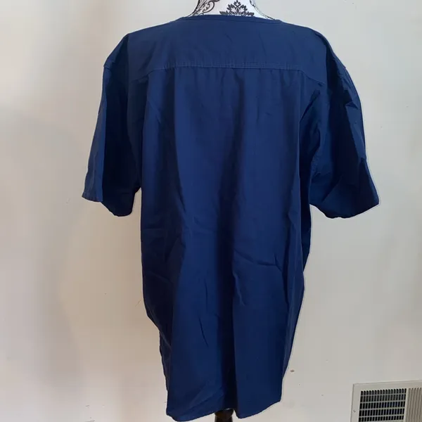 Carhartt Womens V-Neck Short Sleeve Scrub Top size XL Blue - Image 5
