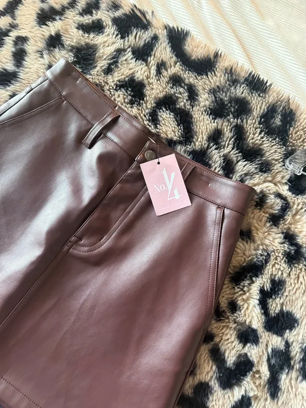Pistola Leather Skirt Mini - Image 5