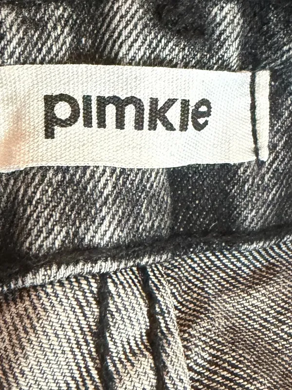 Pimkie Washed Black Denim Wide Leg Jeans High Waisted Classic Size 34 0-2 Womens - Image 12