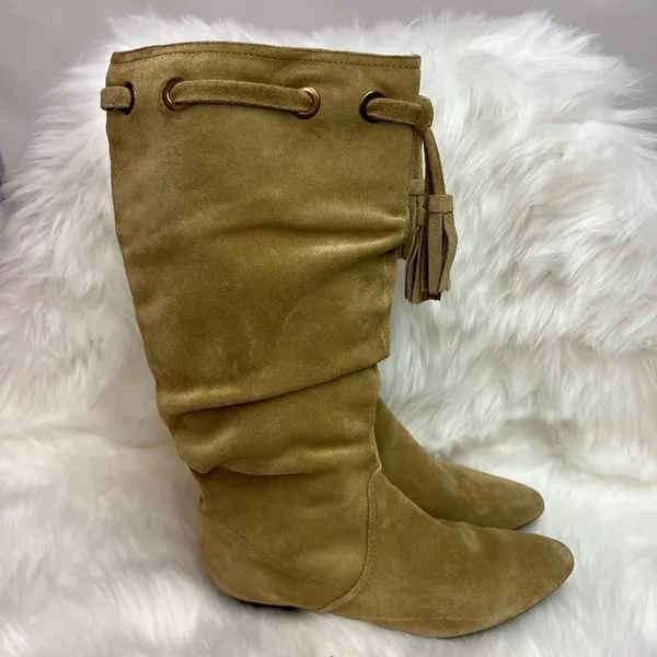 Arturo Chiang Slouch Boots Size‎ 8 Suede BIN 18 - Image 7