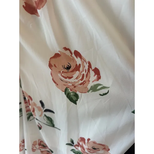 Disney‎ Princess XL Ivory Floral Ruffle High Low Maxi Dress EUC - Image 4