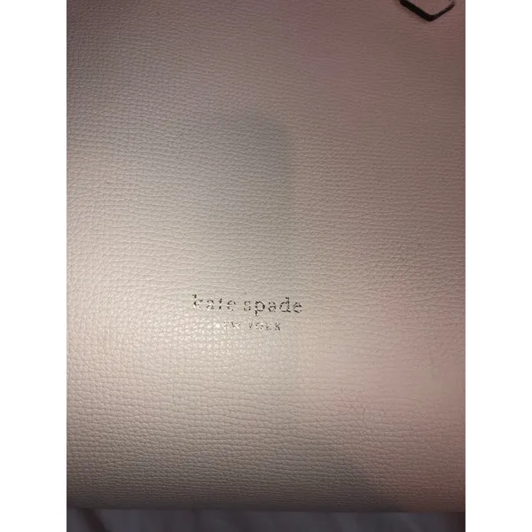 Kate Spade White Leather Tote Large Molly With Small Pouch Summer Bag Work - Image 3