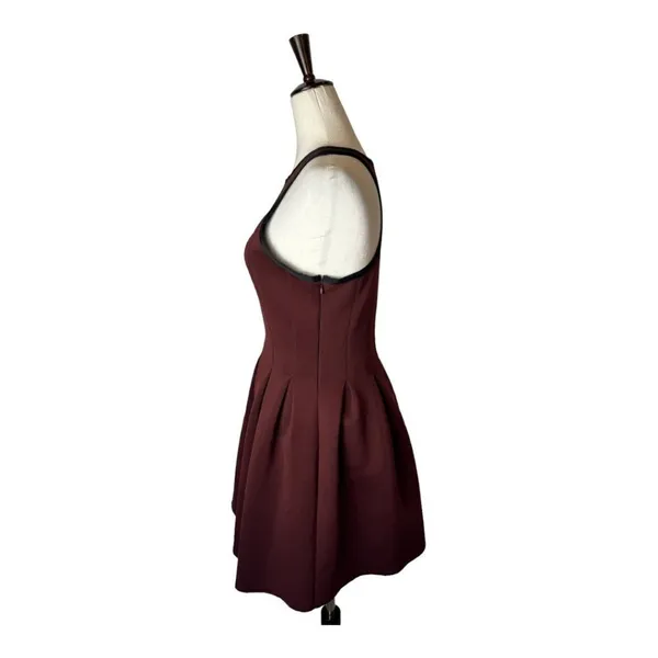 T Alexander Wang Dress Women Small Brown Racerback‎ Neoprene Mini Skater Scuba - Image 7