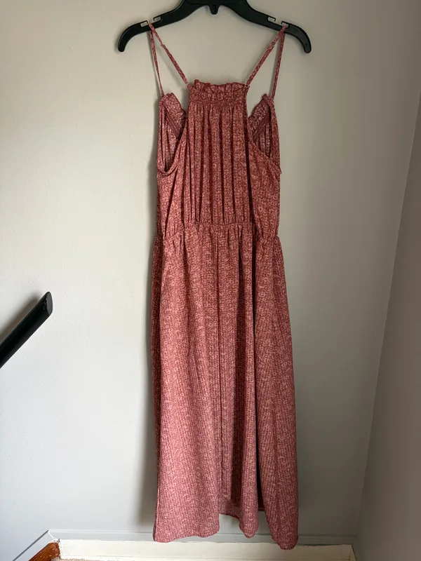 Dusty Rose Maxi dress with adjustable straps - Image 2
