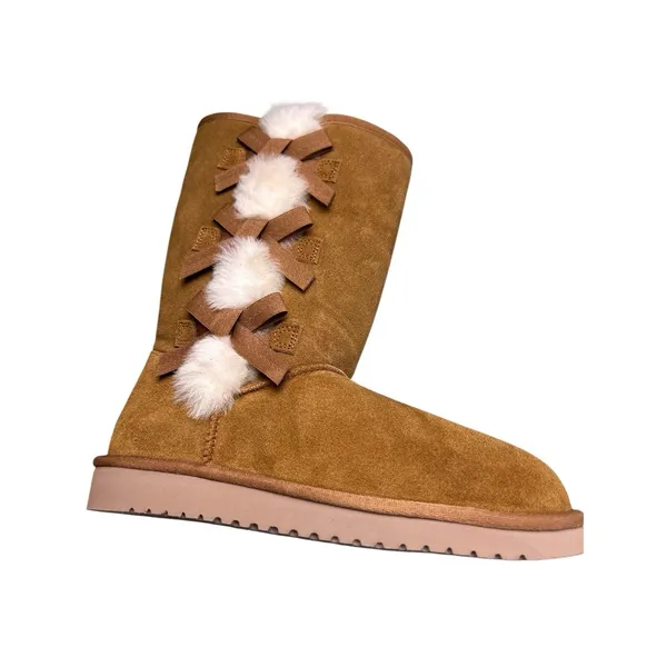 Koolaburra by Ugg Women's Tall Boots‎ Size 8 Chestnut Brown Sherpa Lined - Image 15