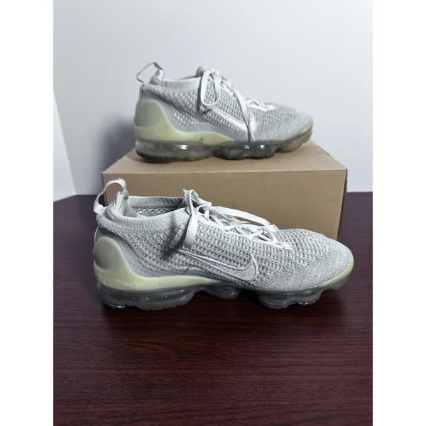 Nike Air VaporMax 2021 FK Pure Platinum White Running Shoes DC4112-100 Size 7.5 - Image 3