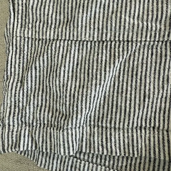2 pair J Crew Loft Linen Blend Shorts Blue Stripe Bird M - Image 3