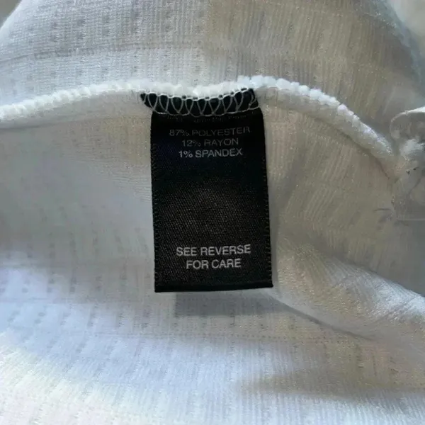 Buckle Black Womens White Waffle Grid Sweatshirt G11 - Image 5