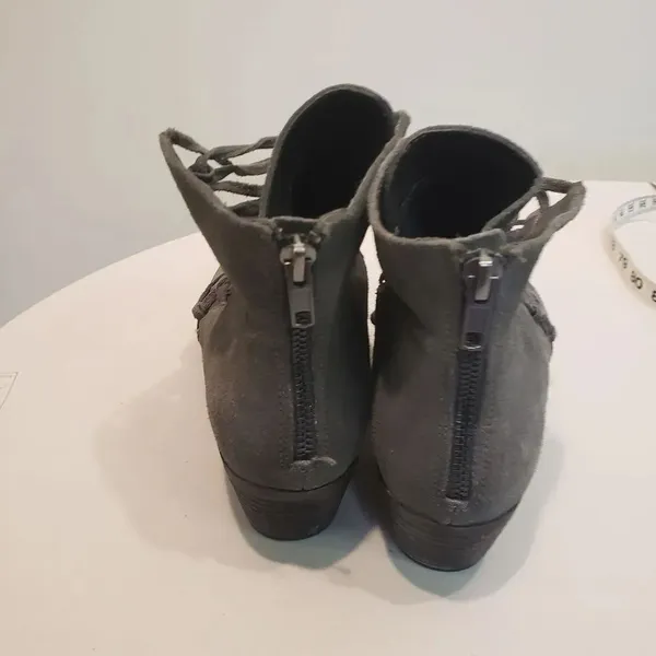 Yellow Box Leather Booties Size 8 - Image 3