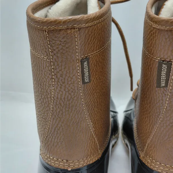 JBU by Jambu Womens 9.5M Maplewood Waterproof Snow Duck Boots Brown Fur Winter - Image 9