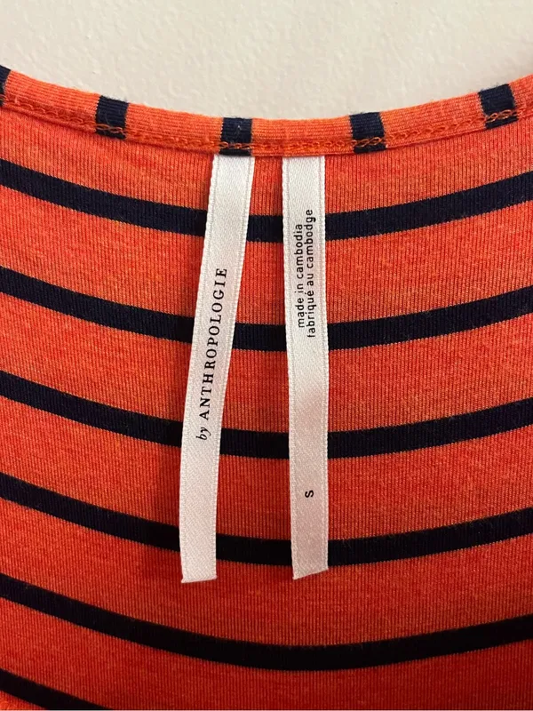 Anthropologie Lissa Striped Wide Leg Jumpsuit Size Small - Image 10