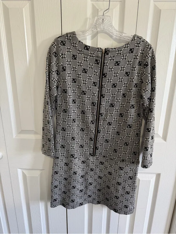 Fendi Monogrammed Shift Dress Size Medium - Image 3
