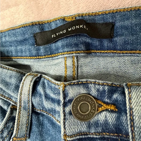 Vervet Flying Monkey (Buckle) Blue Denim Jeans - Image 3
