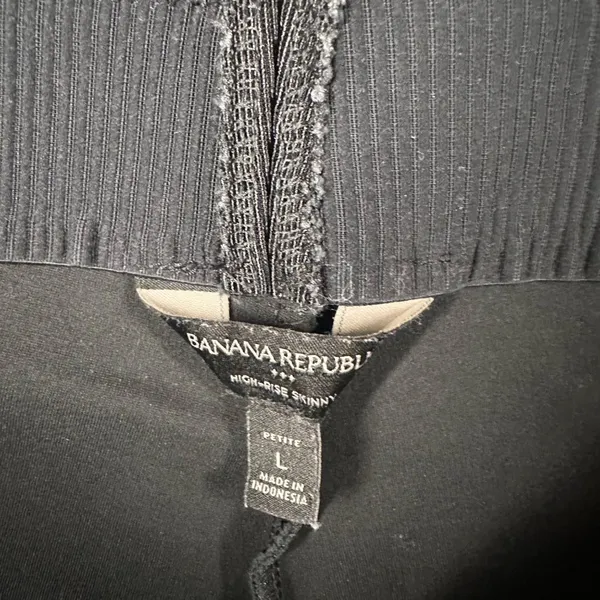 Banana Republic Womens LP‎ Luxestretch Legging High Rise Skinny Black Pull On - Image 4