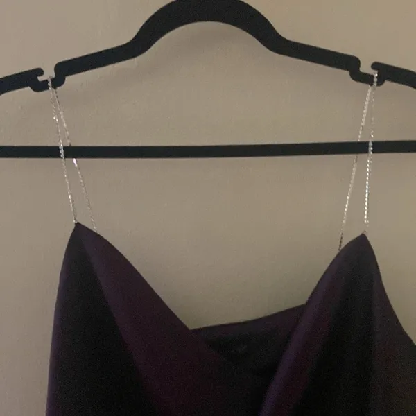 NEW! NWT HOUSE OF HARLOW Satin Cami Top Rhinestone Straps - Image 4